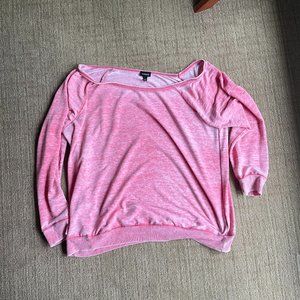Torrid - Size 3 - Pink Faded Off Shoulder Light Sweater